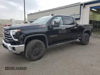 2024 Chevrolet Silverado 3500HD LTZ с VIN 2GC4YUEYXR1119921, выставлен на аукционе Copart как лот 85575214 с пробегом 7 189 миль миль и Списание • Salvage title. История ставок и продаж доступна на DreamBid. Изображение 1.