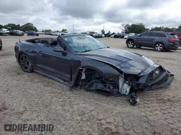 2022 Ford Mustang EcoBoost Premium with VIN 1FATP8UHXN5115535, listed as a Copart auction lot 81714915 with 65,982 mi miles and Salvage title. Bid and sale history available at DreamBid. Image 4.
