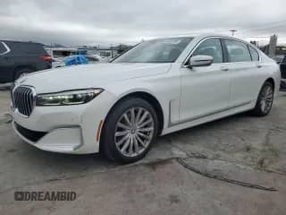 2020 BMW 7 Series 740i with VIN WBA7T2C05LGL17231, listed as a Copart auction lot 48992785 with 55,669 mi miles and Salvage title. Bid and sale history available at DreamBid. Image 1.