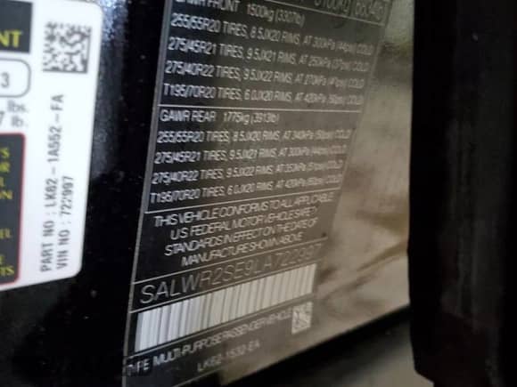 2020 Land Rover Range Rover Sport HSE Dynamic с VIN SALWR2SE9LA722997, выставлен на аукционе Copart как лот 44894885 с пробегом 47 968 миль миль и Списание • Salvage title. История ставок и продаж доступна на DreamBid. Изображение 13.