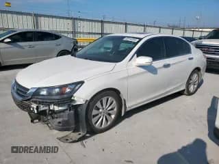 2015 Honda Accord EX-L with VIN 1HGCR2F89FA012647, listed as a Copart auction lot 80914355 with 110,444 mi miles and Salvage title. Bid and sale history available at DreamBid. Image 1.