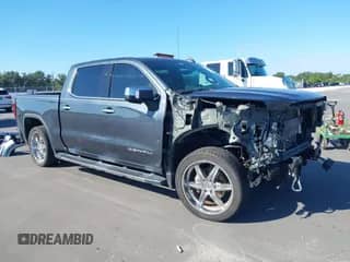 2019 GMC Sierra 1500 Denali with VIN 3GTU9FED7KG169405, listed as a IAAI auction lot 43343060 with 75,199 mi miles and . Bid and sale history available at DreamBid. Image 1.