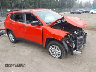 2018 Jeep Compass Sport с VIN 3C4NJDABXJT457154, выставлен на аукционе IAAI как лот 43124786 с пробегом Не указан миль и . История ставок и продаж доступна на DreamBid. Изображение 1.