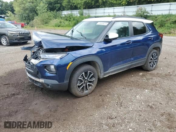 2023 Chevrolet TrailBlazer ACTIV z VIN KL79MSSL6PB062772, wystawiony jako Copart lot #70649025 z przebiegiem 74 768 mil mil oraz Nie do naprawy • Non repairable. Historia ofert i sprzedaży dostępna na DreamBid. Obrazek 1.