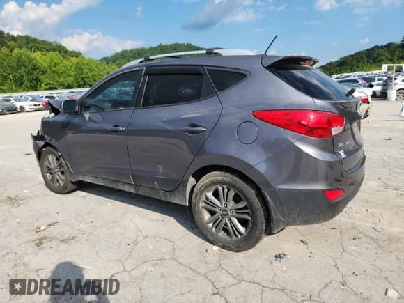 2015 Hyundai Tucson SE z VIN KM8JUCAG9FU991153, wystawiony jako Copart lot #63429555 z przebiegiem 160 649 mil mil oraz Szkoda całkowita • Salvage title. Historia ofert i sprzedaży dostępna na DreamBid. Obrazek 2.