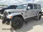 2021 Jeep Wrangler Unlimited Sahara High Altitude with VIN 1C4HJXEG2MW620527, listed as a Copart auction lot 72848894 with 65,598 mi miles and Salvage title. Bid and sale history available at DreamBid. Image 1.