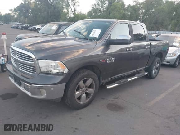 2015 Ram 1500 Big Horn with VIN 1C6RR7LM7FS603570, listed as a IAAI auction lot 42816785 with 159,240 mi miles and . Bid and sale history available at DreamBid. Image 2.