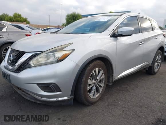 2015 Nissan Murano SL with VIN 5N1AZ2MG5FN256932, listed as a IAAI auction lot 43411590 with 114,783 mi miles and . Bid and sale history available at DreamBid. Image 2.