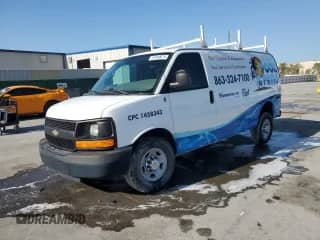 2014 Chevrolet Express Cargo с VIN 1GCWGFBA3E1147865, выставлен на аукционе Copart как лот 51949675 с пробегом 128 578 миль миль и Списание • Salvage title. История ставок и продаж доступна на DreamBid. Изображение 1.