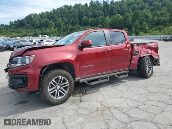 2021 Chevrolet Colorado 4WD Work Truck с VIN 1GCGTBENXM1109751, выставлен на аукционе Copart как лот 64651465 с пробегом 64 646 миль миль и Списание • Salvage title. История ставок и продаж доступна на DreamBid. Изображение 1.