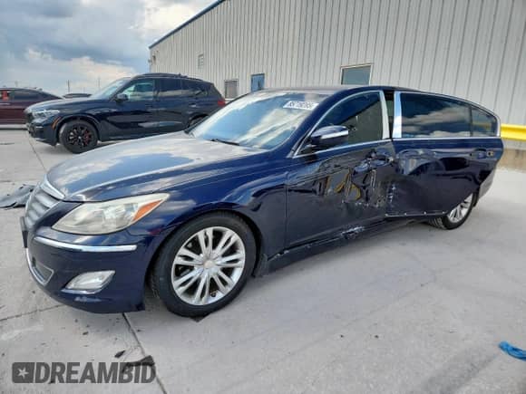 2013 Hyundai Genesis 3.8L with VIN KMHGC4DD2DU232300, listed as a Copart auction lot 85719285 with 126,794 mi miles and Salvage title. Bid and sale history available at DreamBid. Image 1.