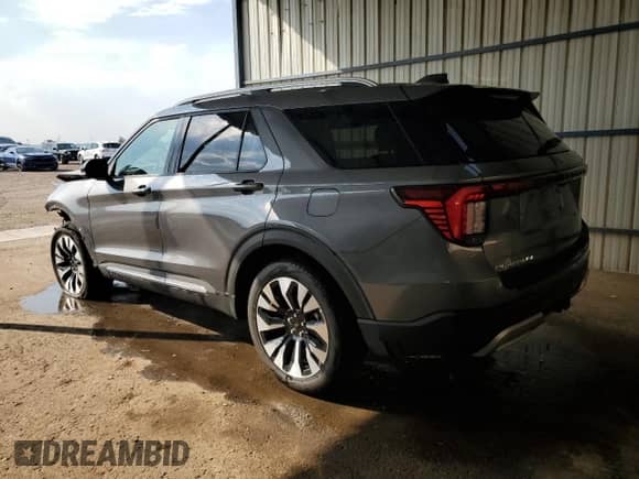 2025 Ford Explorer Platinum с VIN 1FMUK8HH9SGB66768, выставлен на аукционе Copart как лот 71634405 с пробегом 4 082 миль миль и На запчасти • Non repairable. История ставок и продаж доступна на DreamBid. Изображение 2.