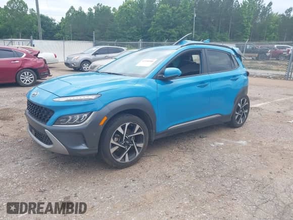 2022 Hyundai Kona Limited с VIN KM8K53A3XNU853067, выставлен на аукционе IAAI как лот 42295180 с пробегом 121 434 миль миль и . История ставок и продаж доступна на DreamBid. Изображение 2.