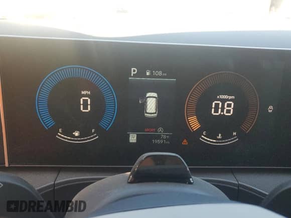 2024 Hyundai Santa Fe SEL с VIN 5NMP24GL3RH026203, выставлен на аукционе Copart как лот 43167585 с пробегом 19 591 миль миль и На запчасти • Non repairable. История ставок и продаж доступна на DreamBid. Изображение 9.