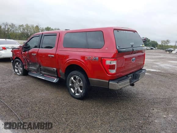 2021 Ford F-150 XL with VIN 1FTFW1E83MKD62251, listed as a IAAI auction lot 43389644 with 111,156 mi miles and . Bid and sale history available at DreamBid. Image 3.