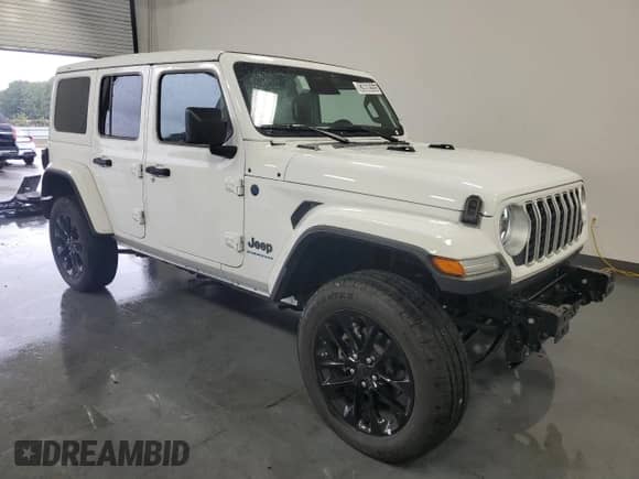 2025 Jeep Wrangler Sahara с VIN 1C4RJXP61SW579135, выставлен на аукционе Copart как лот 83960555 с пробегом 7 495 миль миль и Чистый • Clean title. История ставок и продаж доступна на DreamBid. Изображение 4.