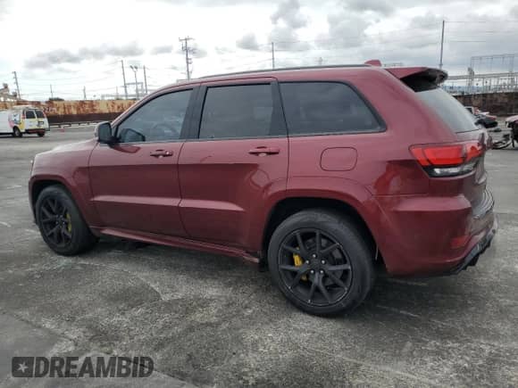 2018 Jeep Grand Cherokee Trackhawk z VIN 1C4RJFN93JC473177, wystawiony jako Copart lot #81891785 z przebiegiem 44 191 mil mil oraz Szkoda całkowita • Salvage title. Historia ofert i sprzedaży dostępna na DreamBid. Obrazek 2.