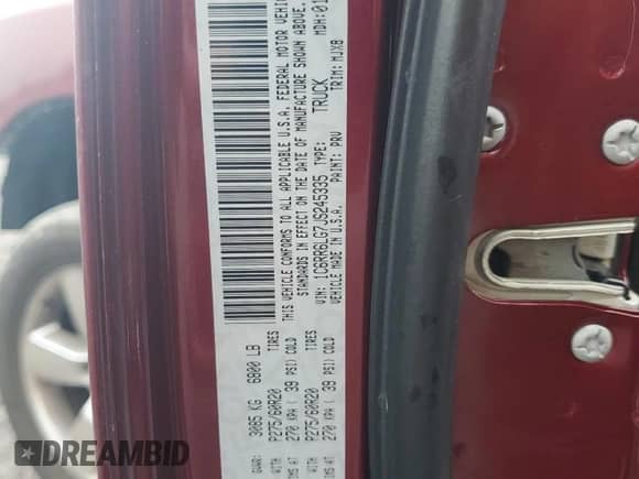 2018 Ram 1500 Big Horn z VIN 1C6RR6LG7JS245335, wystawiony jako Copart lot #61217115 z przebiegiem 134 442 mil mil oraz Szkoda całkowita • Salvage title. Historia ofert i sprzedaży dostępna na DreamBid. Obrazek 13.