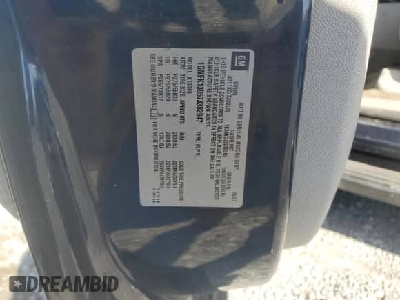 2007 Chevrolet Tahoe LS with VIN 1GNFK13057J382947, listed as a Copart auction lot 52784125 with 264,014 mi miles and Salvage title. Bid and sale history available at DreamBid. Image 12.