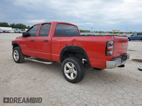 2005 Dodge 1500 SLT with VIN 1D7HU18D25S300435, listed as a Copart auction lot 60874274 with 245,035 mi miles and Salvage title. Bid and sale history available at DreamBid. Image 2.
