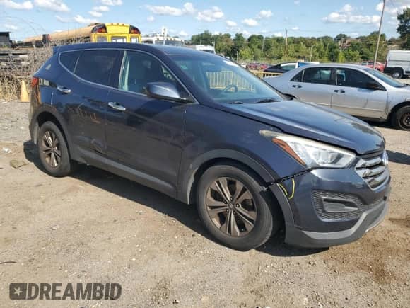 2015 Hyundai Santa Fe with VIN 5XYZTDLB6FG252678, listed as a Copart auction lot 71965325 with 143,121 mi miles and Salvage title. Bid and sale history available at DreamBid. Image 4.