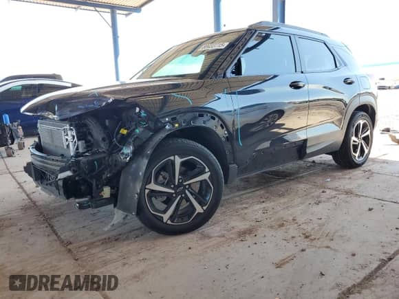 2023 Chevrolet TrailBlazer RS z VIN KL79MTSL9PB144159, wystawiony jako Copart lot #80433715 z przebiegiem 21 560 mil mil oraz Szkoda całkowita • Salvage title. Historia ofert i sprzedaży dostępna na DreamBid. Obrazek 1.