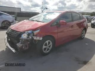 2012 Toyota Prius One with VIN JTDKN3DU3C5378488, listed as a Copart auction lot 87185615 with 89,578 mi miles and Salvage title. Bid and sale history available at DreamBid. Image 1.