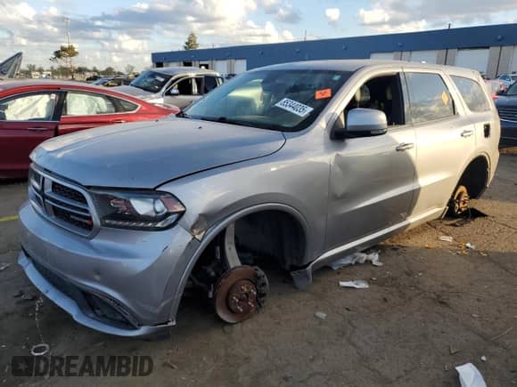 2018 Dodge Durango GT z VIN 1C4RDJDG3JC395509, wystawiony jako Copart lot #85344035 z przebiegiem Nie podano mil oraz Czysty tytuł • Clean title. Historia ofert i sprzedaży dostępna na DreamBid. Obrazek 1.