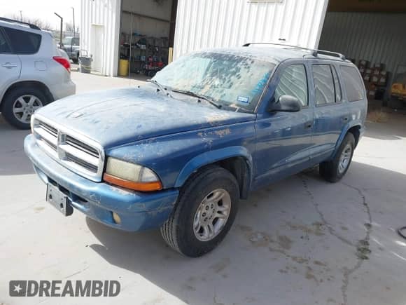 2002 Dodge Durango SLT with VIN 1B4HR48N82F148149, listed as a IAAI auction lot 41729679 with 140,185 mi miles and . Bid and sale history available at DreamBid. Image 2.