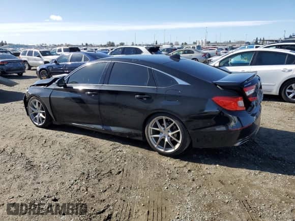 2018 Honda Accord EX-L with VIN 1HGCV2F67JA037694, listed as a Copart auction lot 44770135 with 106,710 mi miles and Salvage title. Bid and sale history available at DreamBid. Image 2.