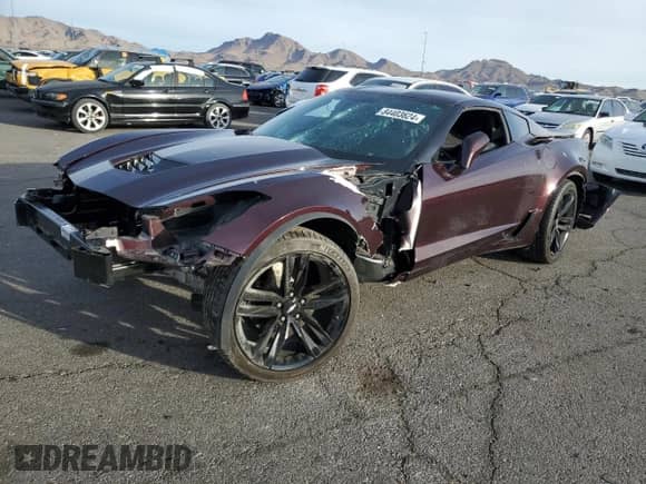 2017 Chevrolet Corvette Grand Sport 2LT z VIN 1G1YX2D75H5120935, wystawiony jako Copart lot #84403624 z przebiegiem Nie podano mil oraz Szkoda całkowita • Salvage title. Historia ofert i sprzedaży dostępna na DreamBid. Obrazek 1.