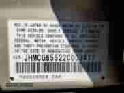 2002 Honda Accord with VIN JHMCG65522C003417, listed as a Copart auction lot 83944105 with 210,927 mi miles and Salvage title. Bid and sale history available at DreamBid. Image 12.