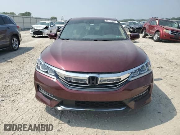 2016 Honda Accord EX-L with VIN 1HGCR2F92GA060291, listed as a Copart auction lot 69734835 with 73,596 mi miles and Salvage title. Bid and sale history available at DreamBid. Image 5.