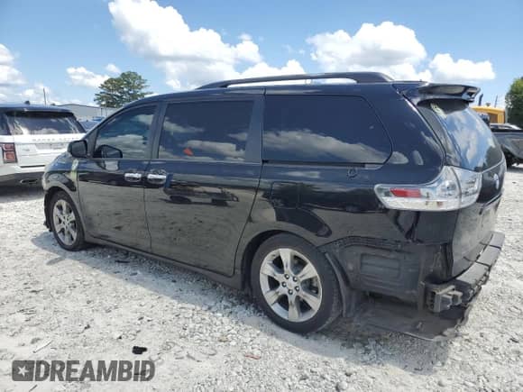 2013 Toyota Sienna SE with VIN 5TDXK3DC2DS283762, listed as a Copart auction lot 64585045 with 212,874 mi miles and Salvage title. Bid and sale history available at DreamBid. Image 2.
