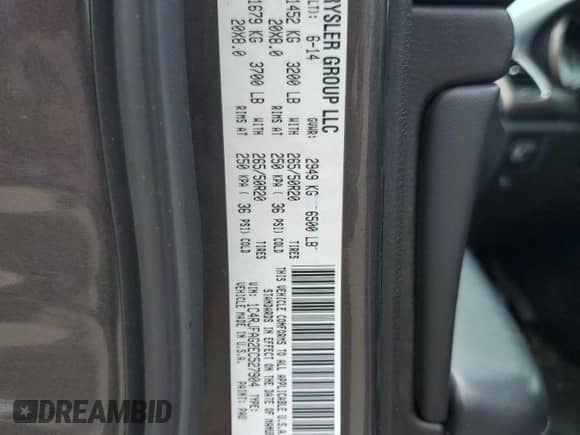 2014 Jeep Grand Cherokee Laredo z VIN 1C4RJFAG2EC527904, wystawiony jako Copart lot #68935435 z przebiegiem 164 107 mil mil oraz Szkoda całkowita • Salvage title. Historia ofert i sprzedaży dostępna na DreamBid. Obrazek 13.