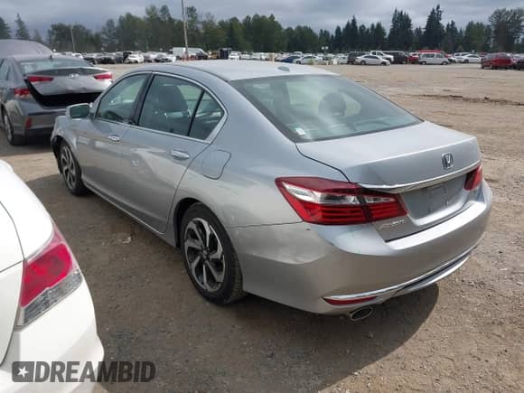 2017 Honda Accord EX-L with VIN 1HGCR3F87HA022134, listed as a IAAI auction lot 43220965 with 104,705 mi miles and . Bid and sale history available at DreamBid. Image 3.