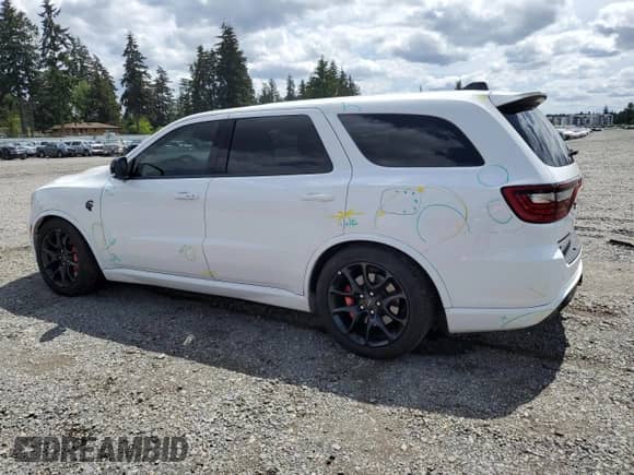 2024 Dodge Durango SRT Hellcat Premium with VIN 1C4SDJH98RC228524, listed as a Copart auction lot 57474325 with 5,528 mi miles and Salvage title. Bid and sale history available at DreamBid. Image 2.