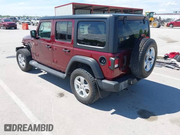 2021 Jeep Wrangler Unlimited Sport with VIN 1C4HJXKNXMW709412, listed as a IAAI auction lot 42151533 with 77,547 mi miles and . Bid and sale history available at DreamBid. Image 3.
