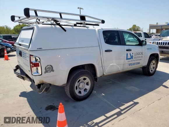 2022 Chevrolet Colorado 2WD Work Truck z VIN 1GCGSBEN9N1138436, wystawiony jako Copart lot #71273895 z przebiegiem 79 551 mil mil oraz Szkoda całkowita • Salvage title. Historia ofert i sprzedaży dostępna na DreamBid. Obrazek 3.