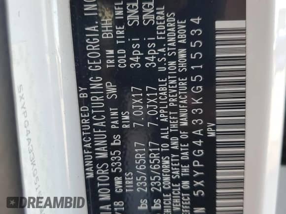 2019 Kia Sorento L с VIN 5XYPG4A33KG515534, выставлен на аукционе Copart как лот 80626415 с пробегом 120 024 миль миль и Списание • Salvage title. История ставок и продаж доступна на DreamBid. Изображение 12.