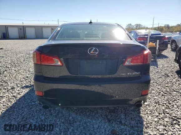 2011 Lexus IS 250 with VIN JTHCF5C28B2035137, listed as a Copart auction lot 85516745 with 156,389 mi miles and Clean title. Bid and sale history available at DreamBid. Image 6.