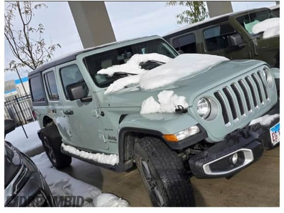 2023 Jeep Wrangler Sahara Altitude with VIN 1C4HJXEG5PW664087, listed as a Copart auction lot 83713904 with 37,000 mi miles and Clean title. Bid and sale history available at DreamBid. Image 6.