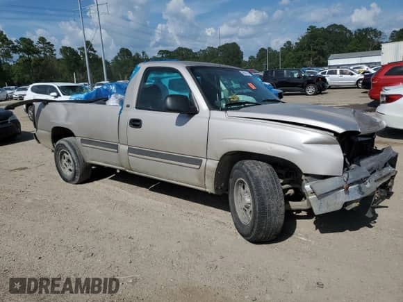 2004 Chevrolet Silverado 1500 Work Truck with VIN 1GCEC14V94E389495, listed as a Copart auction lot 65081415 with Not provided miles and Salvage title. Bid and sale history available at DreamBid. Image 4.