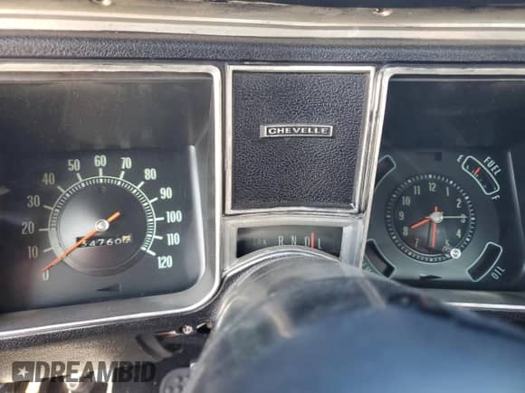 1968 Chevrolet Chevelle with VIN 136378Z146486, listed as a Copart auction lot 85155865 with 34,760 mi miles and Clean title. Bid and sale history available at DreamBid. Image 9.