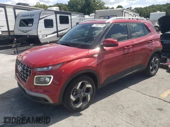 2020 Hyundai Venue SEL with VIN KMHRC8A34LU029094, listed as a Copart auction lot 71831774 with 47,918 mi miles and Salvage title. Bid and sale history available at DreamBid. Image 1.