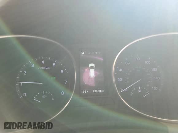 2018 Hyundai Santa Fe 2.0T with VIN 5NMZU4LA6JH077416, listed as a Copart auction lot 44680115 with 73,430 mi miles and Salvage title. Bid and sale history available at DreamBid. Image 9.