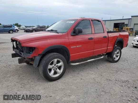 2005 Dodge 1500 SLT with VIN 1D7HU18D25S300435, listed as a Copart auction lot 60874274 with 245,035 mi miles and Salvage title. Bid and sale history available at DreamBid. Image 1.