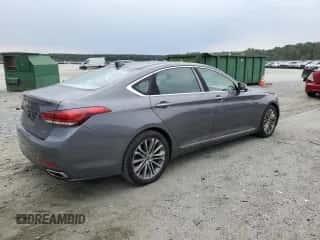 2015 Hyundai Genesis 3.8L with VIN KMHGN4JE9FU048319, listed as a Copart auction lot 80263375 with 69,783 mi miles and Salvage title. Bid and sale history available at DreamBid. Image 3.