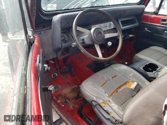 1991 Jeep Wrangler with VIN 2J4FY19P2MJ106558, listed as a Copart auction lot 77743304 with 173,242 mi miles and Salvage title. Bid and sale history available at DreamBid. Image 8.