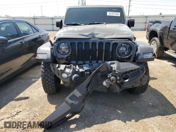 2021 Jeep Wrangler Unlimited Sport S with VIN 1C4HJXDN9MW832700, listed as a Copart auction lot 64761765 with 83,129 mi miles and Salvage title. Bid and sale history available at DreamBid. Image 5.